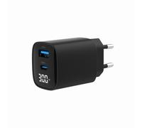 Caricatore Veloce USB Gembird TA-UC-PDQC30LCD-BK-01 30W 2 Porte Nero