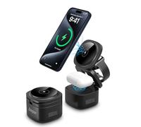 Caricatore Wireless 15W da Tavolo con Base Magnetica | Stand Pieghevole 65W GaN, Ricarica Rapida USB-C e Multi-Device per iPhone, Apple Watch, AirPods e Android | WCP311