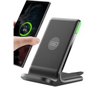 Caricatore Wireless [2 Pezzi] 15W Qi Certificato Ricarica Rapida Supporto di
