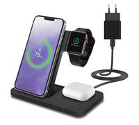 Caricatore Wireless 3 in 1 per iPhone, Apple Watch, AirPods - Incl. Adattore 20W