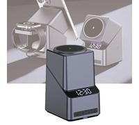 Caricatore wireless 4 in 1, orologio, supporto per telefono cellulare multifunzione, compatibile con una varietà di accessori per telefoni cellulari (11,5 x 8,5 x 7 cm)