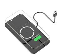 Caricatore wireless a ricarica rapida antiscivolo per cruscotto 7 x 1 cm in gomma siliconica caricabatterie wireless scivola e cade su terreni difficili (USB-0.3)