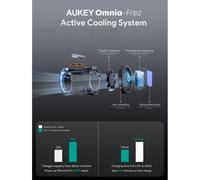 Caricatore wireless AUKEY LC-MC311A Base 3 in 1 MagSafe Raffreddamento attivo