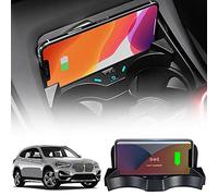 Caricatore Wireless Auto Compatibile con BMW X1/X2 2016 2017 2018 2019 2020 2021 Pannello Accessori Console Centrale 15W Rapida Ricarica Telefono Pad con QC3.0 USB Porta per iPhone Galaxy