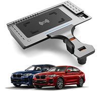 Caricatore Wireless Auto per BMW X3/X4 2018 2019 2020 2021 Pannello Accessori Console Centrale, 15W Qi Rapida Ricarica Telefono Pad con QC3.0 USB Porta per iPhone 12/11/XS/X Samsung S20/S10