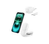 CARICATORE WIRELESS BELKIN ULTRACHARGE 25W QI2 2IN1 da 25 W, Bianco