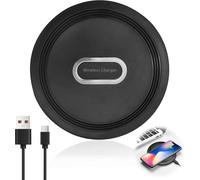 Caricatore wireless da 15 W - Ricarica rapida induttiva - Compatibile con Google Pixel, Samsung Galaxy, iPhone - Design intelligente - Ricarica sicura (bianco)