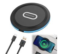 Caricatore wireless da 15 W, ricarica rapida induttiva per Google Pixel 9/8 Pro/7, caricatore senza fili, per Sam-sung Galaxy S24/S23/S22/S21/S20/Z Flip 6, i-Phone 15/14/13/12, con cavo USB