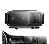 Caricatore wireless da auto, supporto girevole per telefono con presa d'aria, retrattile e automatico, per prese d'aria, viaggi su strada, camion, console per i pendolari quotidiani