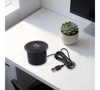 Caricatore wireless da banco 3 in 1 con blocco nascosto integrato e due prese USB 5V2A Supporto wireless 10W ricarica rapida e alimentazione del dispositivo USB