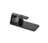 Caricatore wireless Havit W3042 Stazione 3 in 1 15W display auto USB-C nero