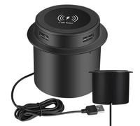 Caricatore wireless invisibile, tappetino di ricarica rapida sottile, caricabatterie compatto | USB sotto il tavolo wireless, per telefono cellulare multifunzione per casa, ufficio
