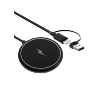 Caricatore Wireless Magnetico, 15W MagSafe Caricatore rapida per i-Phone 16 15 14 13 12 Pro Max Plus Mini e AirPods 4 3 2 Pro Magnetic Wireless Charger Pad di Ricarica Mag-Safe Nero
