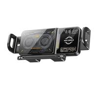 Caricatore wireless per auto, supporto di fissaggio automatico da 20 W, base di caricamento girevole a 90 gradi con luce a LED - per griglia, schizzo, parabrezza