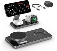 Caricatore Wireless per iPhone con Mag-Safe, 3 in 1 stazione di ricarica per Apple Pieghevole Inductive Wireless Charger per iPhone 16 15 14 13 12, Apple Watch 10/9/8/7/6/SE/5/4/3/, per AirPods Pro