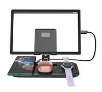 Caricatore wireless per Samsung Stazione di ricarica per Galaxy S25 Ultra/S24, ricarica cablata per Tablet/iPad, caricatore per Samsung Watch per Galaxy Watch Ultra/7/6, per Galaxy Buds Pro