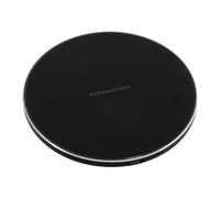 Caricatore Wireless per Telefono 10w Rotondo in Lega di Alluminio Nero | Ricarica Rapida, Uso Semplice e Sicuro, Compatibile Vari Modelli, Base Compatta da Scrivania