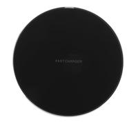 Caricatore Wireless per Telefono 10w Rotondo in Lega di Alluminio | Ricarica Rapida, Compatibile Vari Modelli, Base Sicura e Semplice, Colore Nero