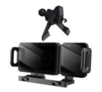 Caricatore wireless per telefono da auto, 15 W, ricarica rapida, supporto | Supporto da auto con morsetto automatico per diario, viaggi lunghi e vacanze
