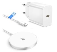 Caricatore Wireless Phone 2M, 15W Caricatore Magnetico Portatile phone per phones 16/15 Pro Max/15 Plus/15 Pro/15/14/14 Pro/13/12, Airpods3, Filo Caricatore Mag-safe Apple Alimentatore USBC da 20w