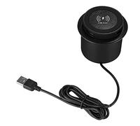 Caricatore Wireless Rapido da 10 W Caricatore Wireless Rapido Integrato da Scrivania Emergente con Porta USB Universale per Smartphone