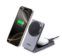 Caricatore wireless Ugreen W528 2-in-1 per iPhone e AirPods, protezione avanzata