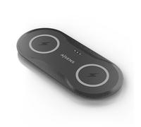 Caricatore Wireless USB-C 15W 2 in 1 per Smartphone e Auricolari, Nero Elegante