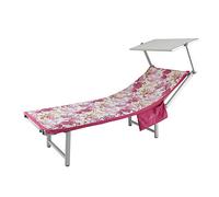 Carillo Telo Coprilettino Mare Coralli in Microfibra con Tasche e Elastici R117 Fucsia