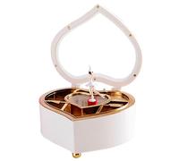 Carillon a cuore - Car illon a forma di ballerina a cuore, scatole musicali per gioielli da ragazza, uso regalo | Ca rillon a cuori per organizzare i gioielli delle bambine. Carillon rotante per decor