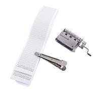 Carillon a Manovella Fai da Te da 30 Note, Movimento Meccanico del Carillon, Perforatore, 3 Nastri di Strisce di Carta Bianca, Perforatore per Parti del Movimento del Carillon per le Tue Canzoni
