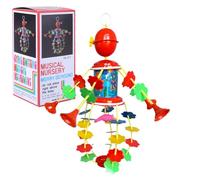 Carillon a retrò musicale per culla, con suoni rilassanti, 35 x 9 cm, culla mobile per bambini, decorazione per culla della cameretta dei bambini, design rotante delicato, per ragazzi, ragazze