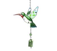 Carillon à Vent Colibri et Libellule en Métal Coloré - Décoration Suspendue Avec Cloche Pour Jardin, Terrazza, Maison, Cadeau Idéal Pour la Fête des Mères, Son Mélodieux et Design Élégant