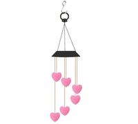 Carillon a vento ad energia solare LED da esterno che cambia colore luce arredo