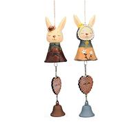 Carillon A Vento Decorazioni da Appendere A Pasqua Campane A Campana A Vento in Resina di Cartone Animato per Regalo di Favore di Pasqua Decorazione per Casa