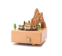 Carillon - Carillon con meccanismo a orologeria, giostra del castello, regalo di ballerina, elegante decorazione per la stanza, carillon rotante per compleanno, casa, asilo , decorazione natalizia