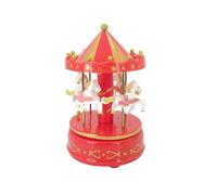 Carillon con carillon a carillon per Natale, matrimonio, compleanno, decorazione per torta, per ragazza, mamma, figlia, San Valentino, Ringraziamento, ornamento (rosso)