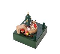Carillon del di Natale, carillon di Natale | Le vacanze in magnetico visualizzano l'artigianato in legno da tavolo | Carillon del in movimento, leggero, arredamento da collezione per interni, elegante