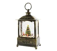 Carillon di Natale portatile Lanterna Girevole Appeso Lampada a vento di Natale