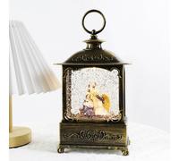 Carillon di Natale portatile Lanterna Girevole Appeso Lampada a vento di Natale