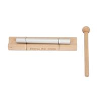 Carillon energetico a tono singolo, carillon manuale per meditazione, struttura in legno di ciliegio e lega di alluminio, strumento di rilassamento per meditazione consapevole con (A forma di luna)