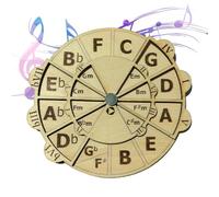 Carillon in legno con ruota - Ruota di sintonia per musicisti a 5 gradi per la creazione di melodie, accessori musicali lisci e delicati per gli amanti della musica, della casa e dei musi