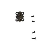 Carillon in legno regalo for gioielli in bronzo dorato con farfalla piccola media da 24 pezzi con accessori hardware a vite(B 17x20mm bronze)