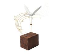 Carillon musicale 3D in legno, modello bionico, set dinamico con cigno volante biologico, decorazione creativa per scrivania e regali per adulti, hobbista artigianale