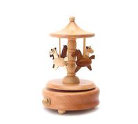 Carillon musicale a forma di ballerina, carosello creativo a forma di , decorazione per torte color pastello, scultura vintage con melodia e ballerina, perfetta per la camera dei bambini