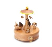 Carillon musicale a forma di ballerina, carosello creativo a forma di , decorazione per torte color pastello, scultura vintage con melodia e ballerina, perfetta per la camera dei bambini