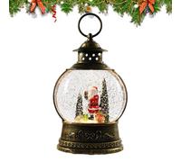 Carillon natalizio a forma di globo di neve, decorazione stagionale USB e batteria, per feste in famiglia, interni ed esterni, riunioni, camera da letto, soggiorno, posto di lavoro, caminetto