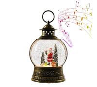 Carillon natalizio a forma di palla di neve, decorazione stagionale alimentata con USB e batteria, scintillante di neve musicale, per camera da , soggiorno, lavoro, , feste, riunioni