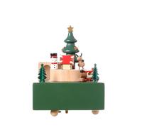 Carillon Natalizio, Carillon Natalizio in Legno,Scatola Musicale con Magnetico Artigianato in Legno | Carillon Elegante e Leggero per Treni in Movimento per Famiglie in Vacanza con Amici