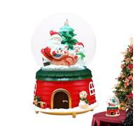 Carillon natalizio con Babbo Natale che cavalca un alce, carillon natalizio