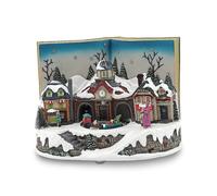 CARILLON NATALIZIO di BABBO NATALE con TRENINO CHE GIRA LUCI e MUSICA H.19 9640